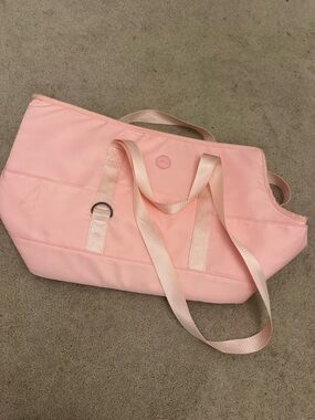 Soft Pink Cat Carrier Tote with Shoulder Straps